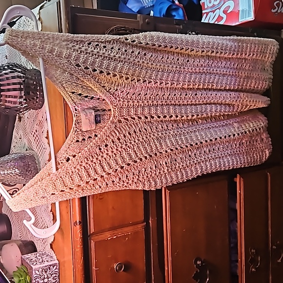 Womens universal thread knitted look tank top - Picture 4 of 4